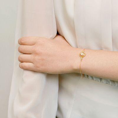 ゴールド ブレスレット ダイヤモンド 彼女 プレゼント 誕生日 レディース プレゼントの画像