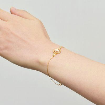 ゴールド ブレスレット ダイヤモンド 彼女 プレゼント 誕生日 レディース プレゼントの画像