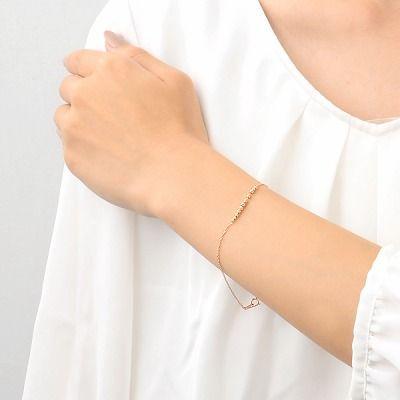 kyu 2連ブレスレット K10 ピンクゴールドWISP WISP ピンクゴールド ブレスレット 彼女 プレゼント ウィスプ 誕生日