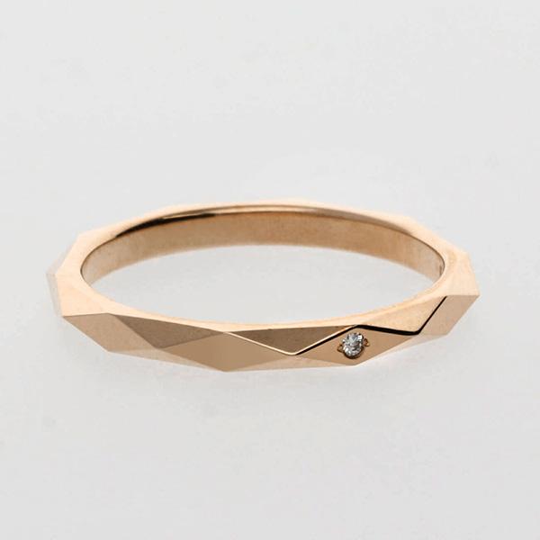 PINKY&DIANNE ピンクゴールドマリッジリング レディース 誕生日