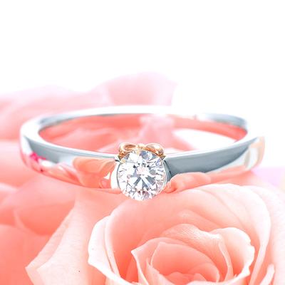 Disney（ディズニー） ミニー プラチナ リング 指輪 エンゲージリング