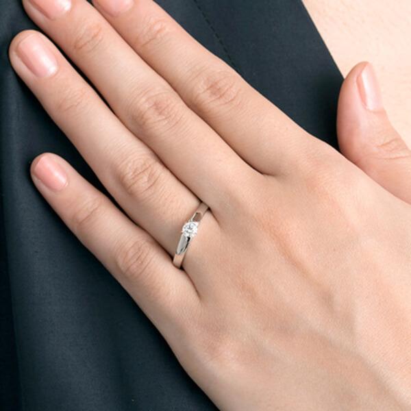 Disney（ディズニー） ミニー プラチナ リング 指輪 エンゲージリング