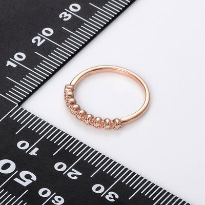 ピンクゴールド リング 指輪 ダイヤモンド 彼女 ラッピング ウィスプ 誕生日 レディース プレゼントの画像