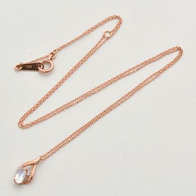 ピンクゴールド ネックレス ダイヤモンド 彼女 プレゼント ウィスプ 