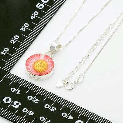 シルバー ネックレス Candy Flower  名入れ 刻印 彼女 誕生日 ラッピング キャンディフラワー レディース プレゼント 花 |  | 04