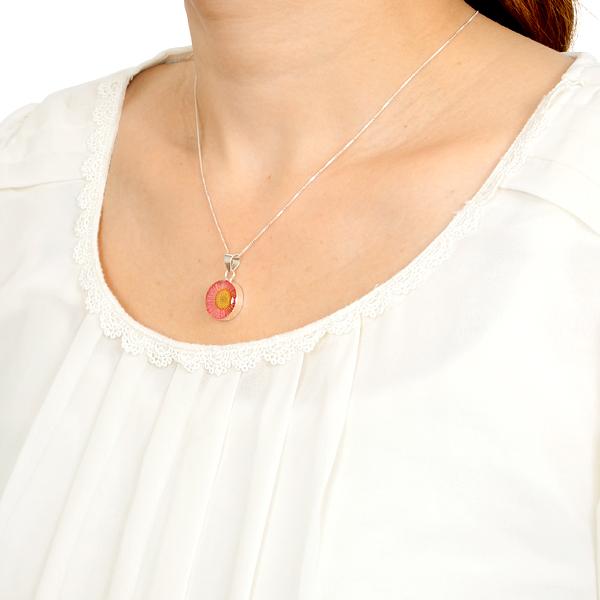 シルバー ネックレス Candy Flower  名入れ 刻印 彼女 誕生日 ラッピング キャンディフラワー レディース プレゼント 花 |  | 06