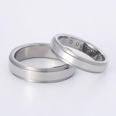 ペアリング 2本セット 刻印 カップル 結婚指輪 チタン ダイヤモンド ブランド プレゼント｜jwell-com｜03