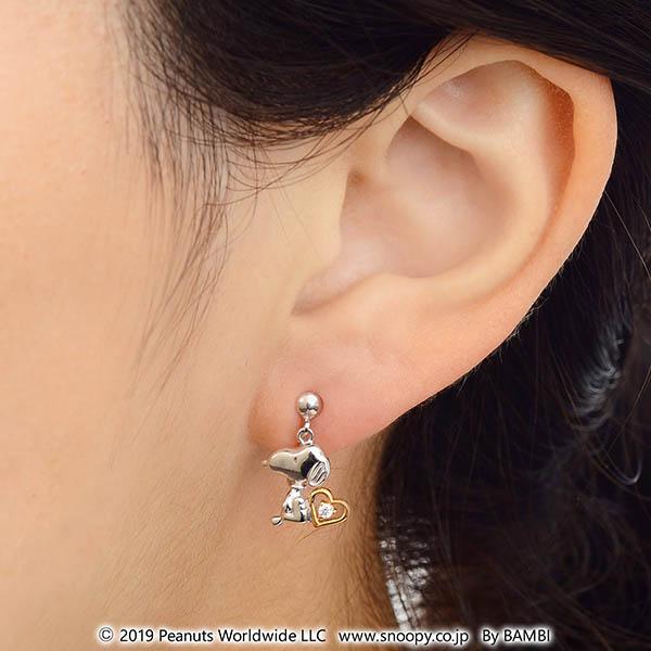 SNOOPY（スヌーピー） ウッドストック イヤリング 両耳用 レディース 
