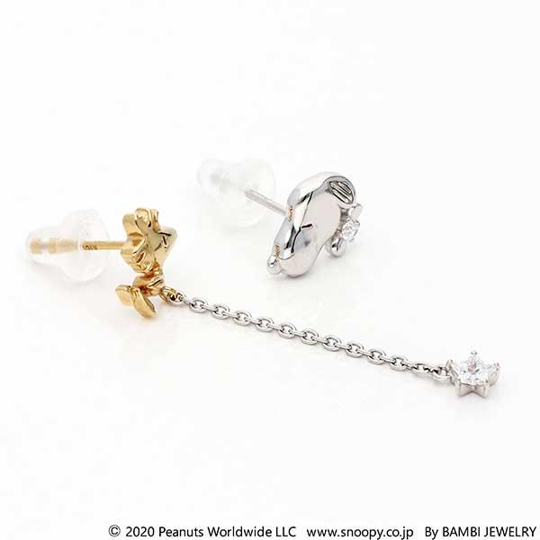 Zuni スヌーピー　ピアス　snoopy インディアンジュエリー ズニ族 スヌーピー インレイ シルバー