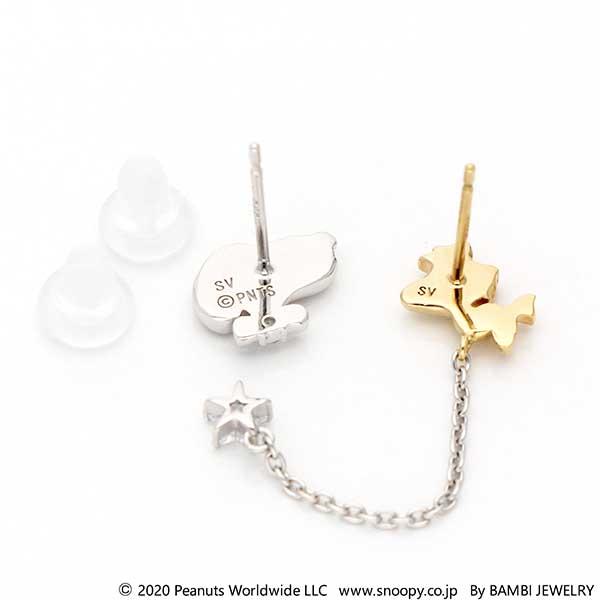 SNOOPY スヌーピー ウッドストック ピアス 両耳用 レディース 