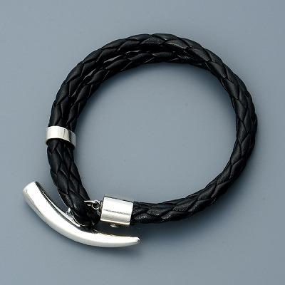 PUERTA DEL SOL（プエルタ・デル・ソル） シルバー レザーブレスレット