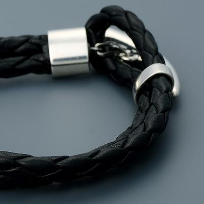 PUERTA DEL SOL（プエルタ・デル・ソル） シルバー レザーブレスレット 