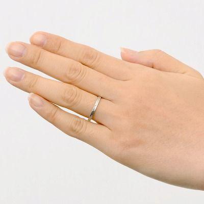 ホワイトゴールド リング 指輪 彼女 彼氏 レディース メンズ 誕生日 ラッピング ウィスプ メンズ プレゼントの画像