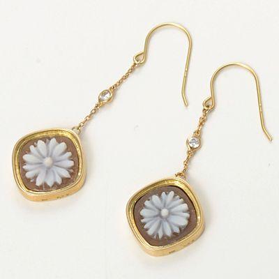 Victorina ゴールド ピアス ダイヤモンド 彼女 プレゼント Victorina 誕生日 レディース プレゼントの画像