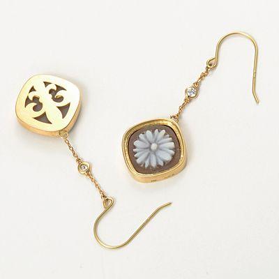 Victorina ゴールド ピアス ダイヤモンド 彼女 プレゼント Victorina 誕生日 レディース プレゼントの画像