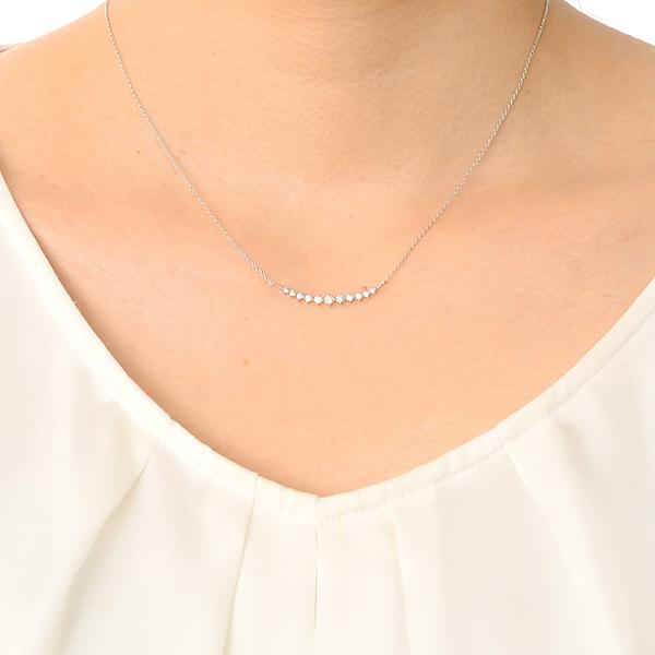 プラチナ ネックレス ダイヤモンド 彼女 ラッピング ウィスプ 誕生日