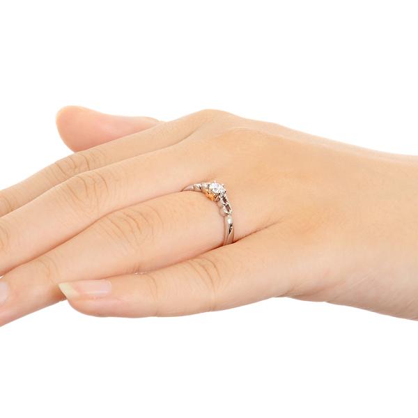 Disney ピンクゴールド リング 指輪 エンゲージリング 婚約指輪