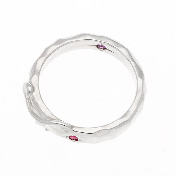 シルバーリング 誕生石が2石選べる UZUOU 誕生日プレゼント ギフト