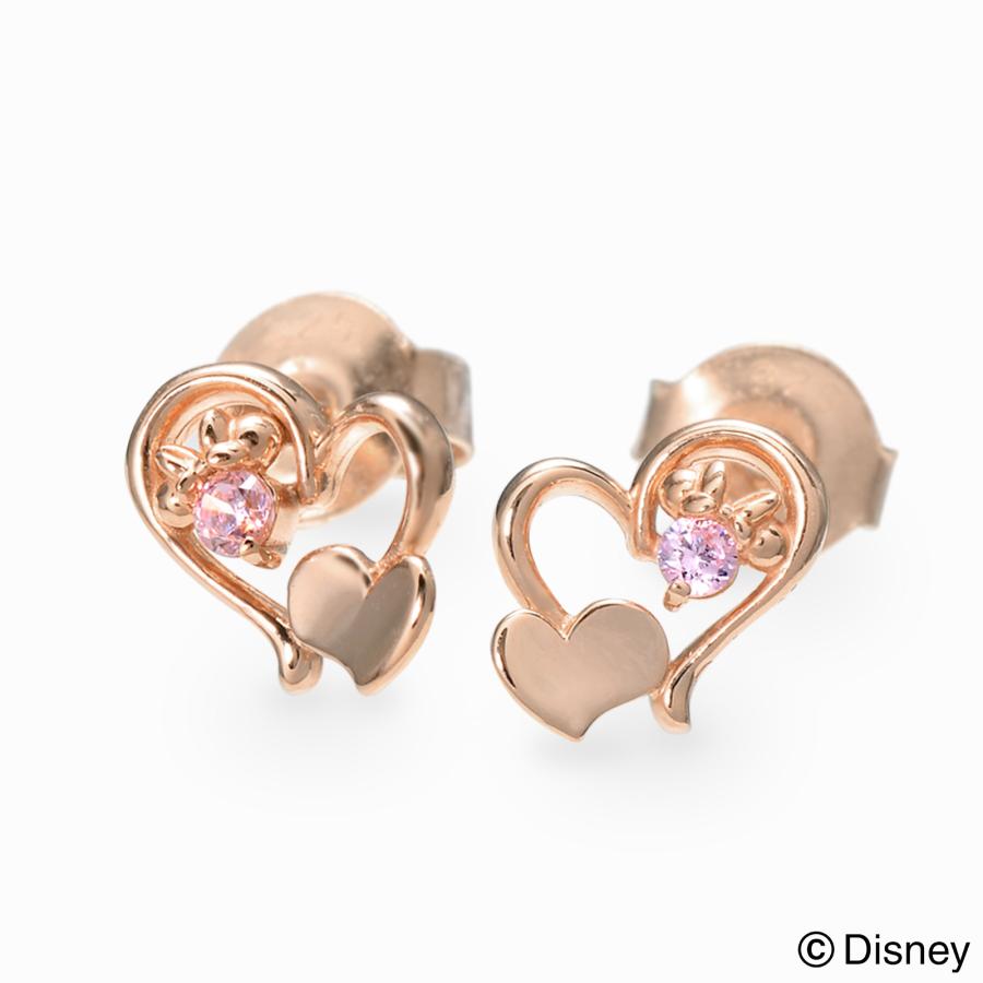 ディズニー ピアス レディース ブランド シンプル おしゃれ 刻印 ハート シルバー プレゼント