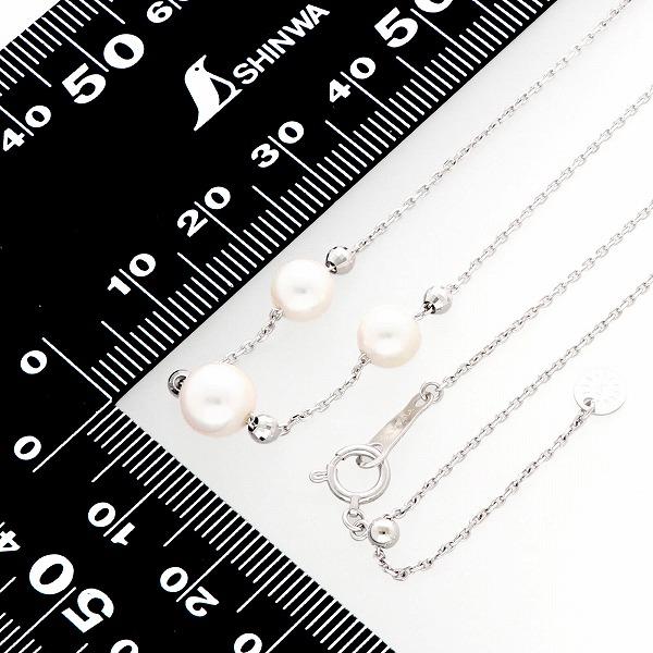 パールホワイトゴールドネックレス First Pearl for me レディース 彼女 女性 誕生日プレゼント ギフトの画像