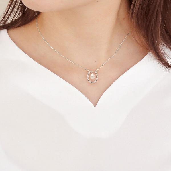 パールホワイトゴールドネックレス First Pearl for me レディース 彼女 女性 誕生日プレゼント ギフトの画像