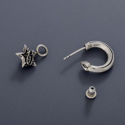 M's collection シルバー ピアス 片耳用 彼氏 誕生日 ギフトラッピング