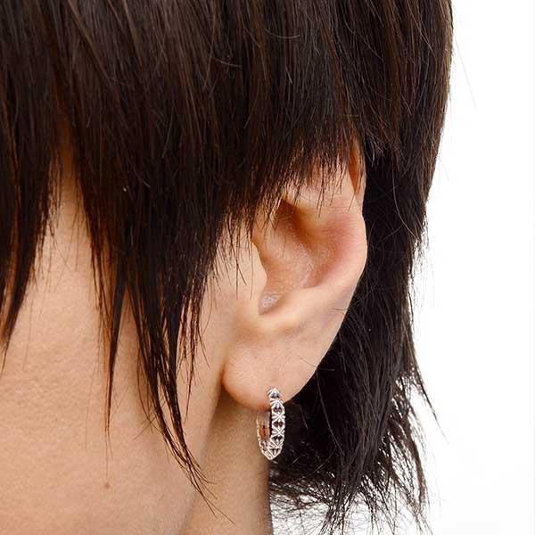シルバーピアス 片耳用 M's collection メンズ 彼氏 男性 誕生日