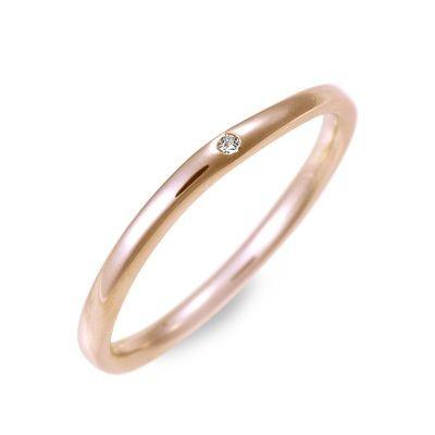 ピンクゴールド マリッジリング 結婚指輪 リング 指輪 ダイヤモンド 名入れ 刻印 彼女 プレゼント ジェイオリジナル 誕生日 レディース プレゼント