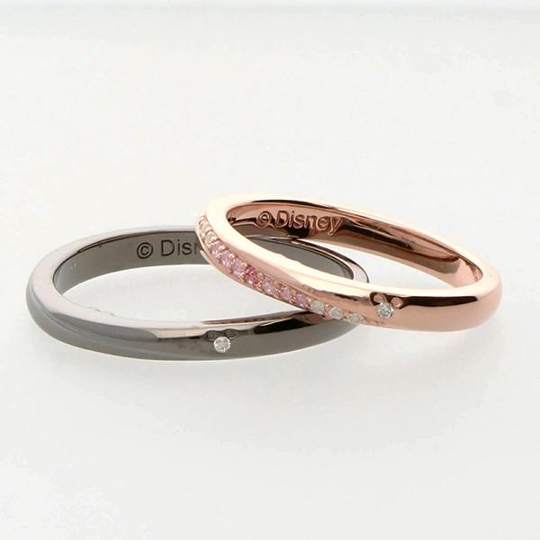 ディズニー ペアリング 2本セット カップル 結婚指輪 ダイヤモンド ブランド 現金特価