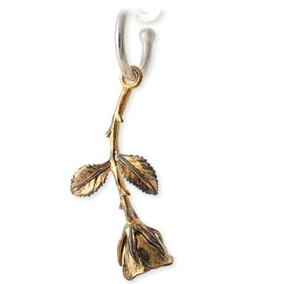 人気カラーの ホロー プレゼント メンズ 彼氏 ピアス シルバー Holloow 片耳用ピアス 男性 メンズ ローズピアスl 誕生日 クリスマス メンズ 送料無料 メンズアクセサリー