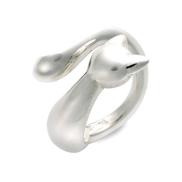 Blue Cat シルバー リング 指輪 彼女 プレゼント ブルーキャット 誕生日 レディース プレゼント