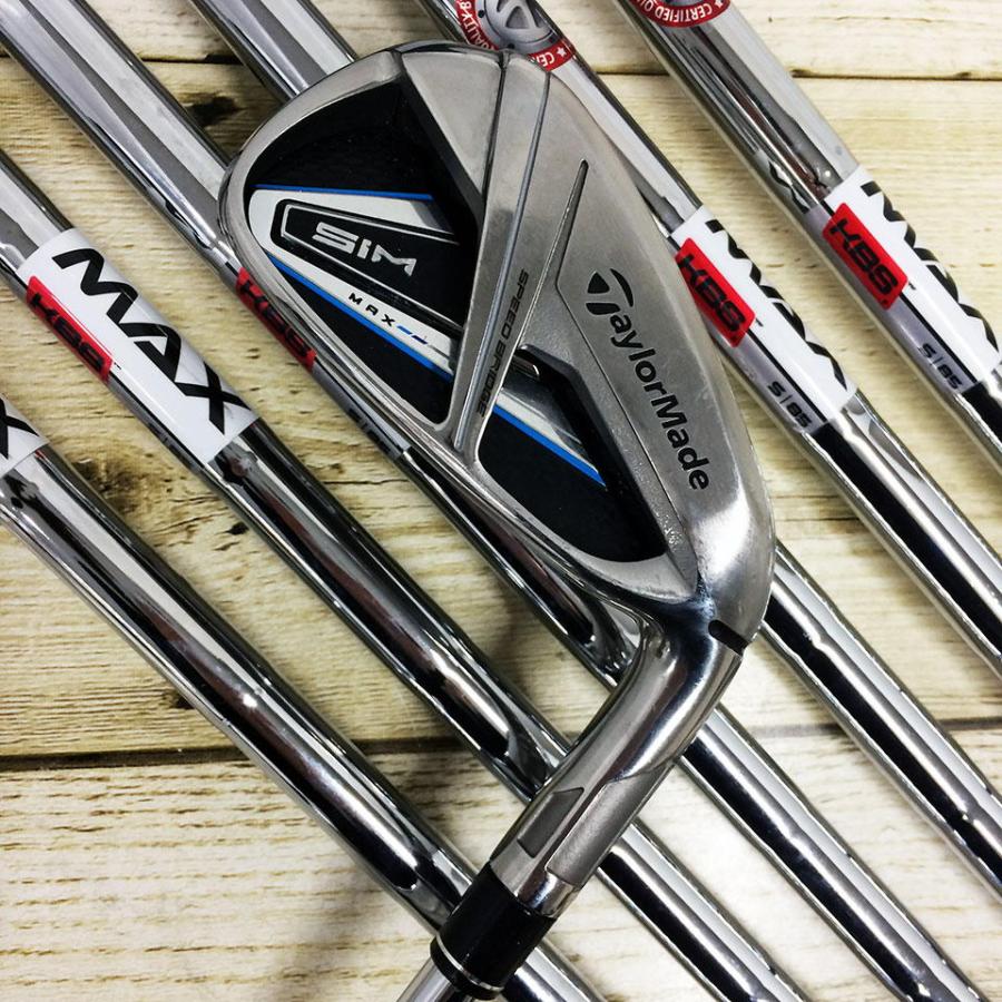 中古)テーラーメイド SIM MAX アイアンセット 6-9PAS 7本組 S