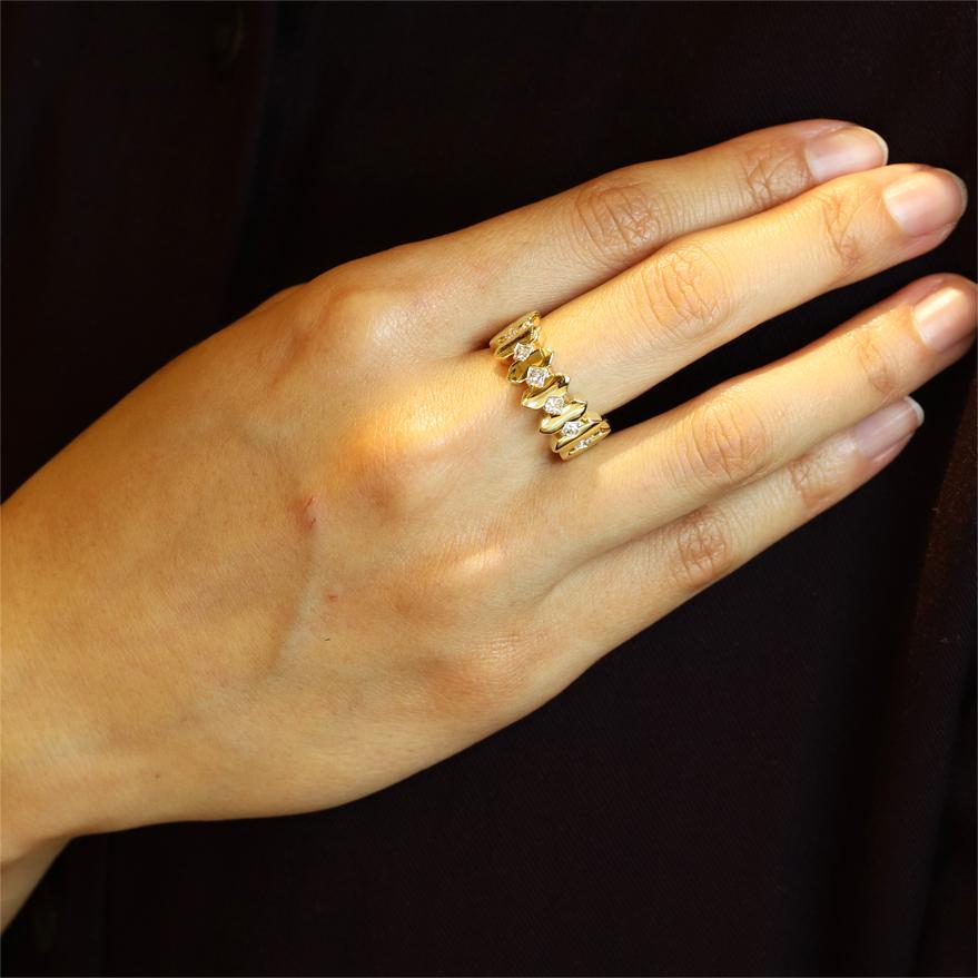 K18ダイヤモンド0.64ctリング プリンセスカット 全国送料無料 diamond