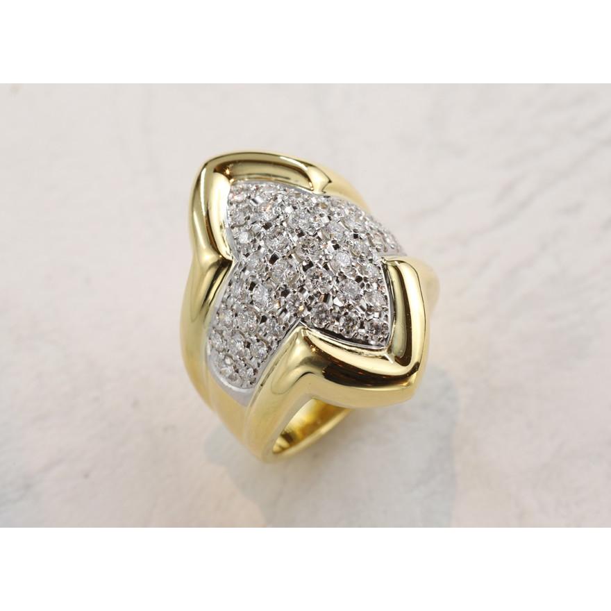 K18/Pt900ダイヤモンド1.00ctリング 全国送料無料