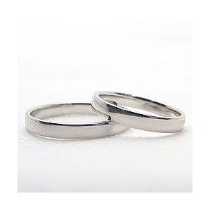 結婚指輪 平打ち 2.5mm幅 3mm幅 マリッジリング ホワイトゴールドK10 ペアリング 2本セット 受注 爆買の画像