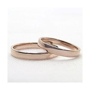 結婚指輪 平打ち 2.5mm幅 3mm幅 マリッジリング ピンクゴールドK10 ペアリング 2本セット 受注 爆買の画像