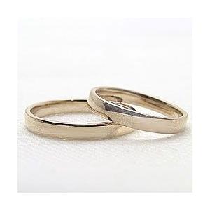 結婚指輪 平打ち 2.5mm幅 3mm幅 マリッジリング イエローゴールドK10 ペアリング 2本セット 受注 爆買の画像