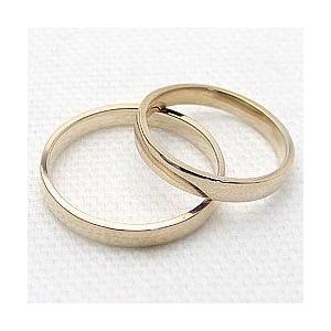 結婚指輪 平打ち 2.5mm幅 3mm幅 マリッジリング イエローゴールドK10 ペアリング 2本セット 受注 爆買の画像