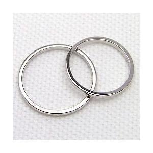 結婚指輪 シンプル ストレート ホワイトゴールドK18 マリッジリング ペアリング 18金 注文製作 プレゼント ギフト 受注 爆買の画像