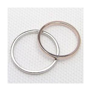 結婚指輪 ペアリング ピンクゴールドK18 ホワイトゴールドK18 マリッジリング 結婚式 カップル 安い 注文製作 プレゼント ギフト 受注 爆買の画像