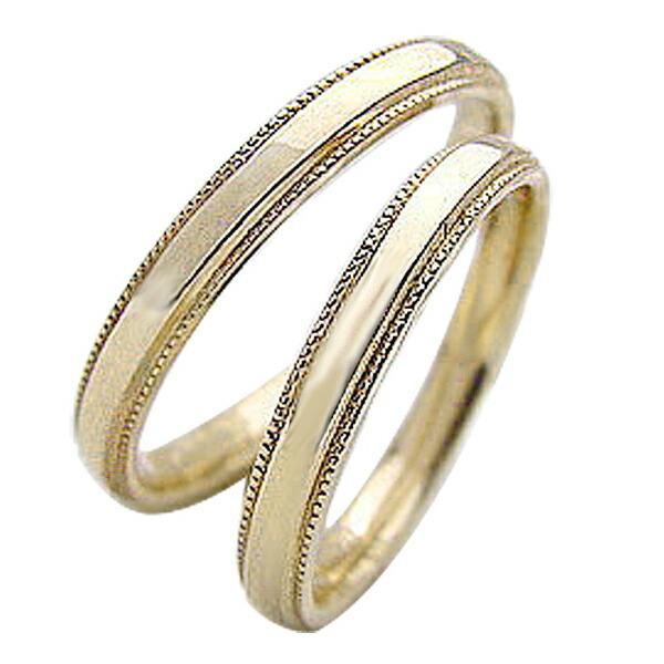結婚指輪 ミル打ち シンプル マリッジリング イエローゴールドk18 ペアリング 18金 1 ジュエリーアイ 通販 Yahoo ショッピング