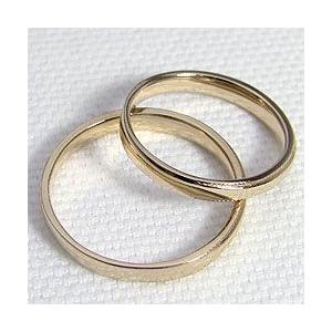 結婚指輪 ミル打ち シンプル マリッジリング イエローゴールドK10 ペアリング 10金 受注 爆買の画像