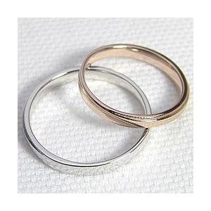 結婚指輪 ペアリング K10PG K10WG ミル打ち マリッジリング 指輪 カップル 安い 注文製作 プレゼント ギフト 受注 爆買の画像