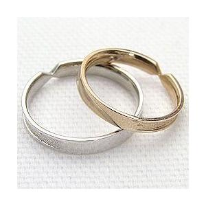結婚指輪 ペアリング K10YG K10WG  マリッジリング 10金 指輪 カップル 安い 注文製作 プレゼント ギフト 受注 爆買の画像