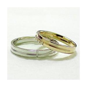 結婚指輪 クロスペアリング ダイヤモンド K10YG K10WG マリッジリング カップル 安い 注文製作 プレゼント ギフト 受注 爆買の画像