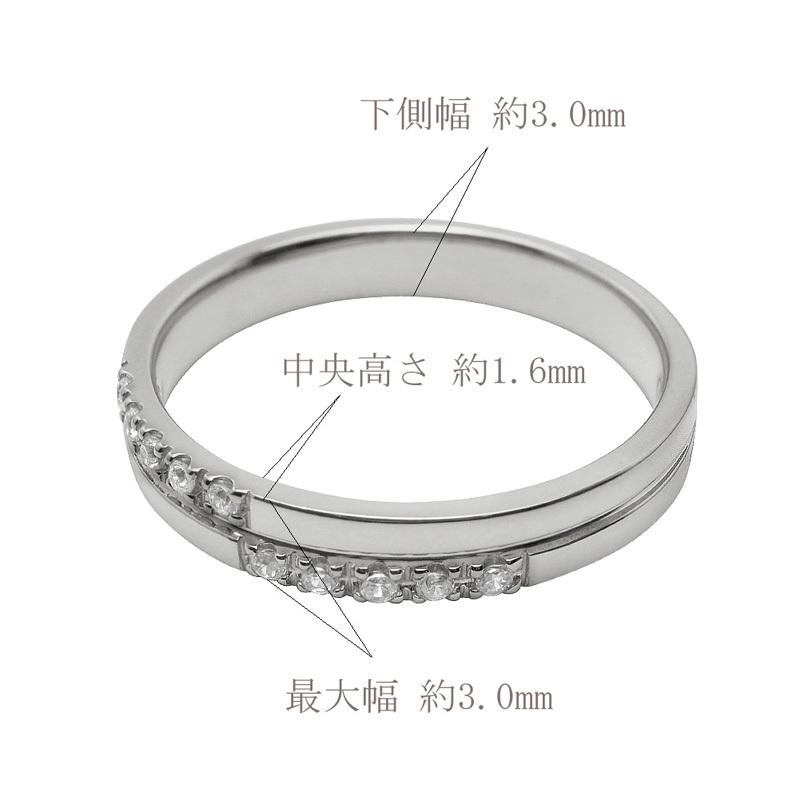 クロス ダイヤモンドリング 3mm幅 18金 K18ゴールド  K18 注文製作 プレゼント ギフト 受注 爆買の画像