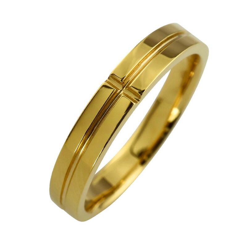k10 クロスリング イエローゴールド Jewelry i（ジュエリーアイ） クロスリング イエローゴールドK10
