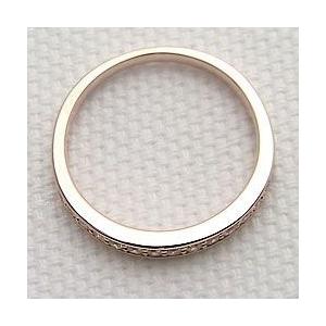 指輪 レディース ピンキーリング エタニティリング ダイヤモンドリング 15石 0.20ct ピンクゴールドK18 指輪 注文製作 プレゼント ギフト 受注 爆買の画像