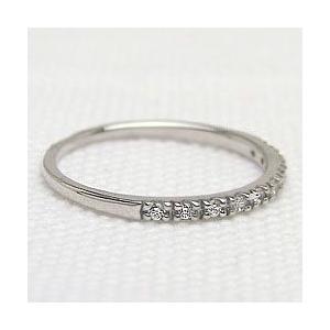 指輪 レディース ピンキーリング エタニティリング ダイヤモンドリング 10石 0.10ct ホワイトゴールドK18 18金 最安値 注文製作 プレゼント ギフト 受注 爆買の画像