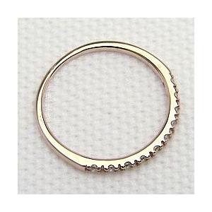 指輪 レディース ピンキーリング エタニティリング ダイヤモンドリング 10石 0.10ct ピンクゴールドK18 指輪 注文製作 プレゼント ギフト 受注 爆買の画像